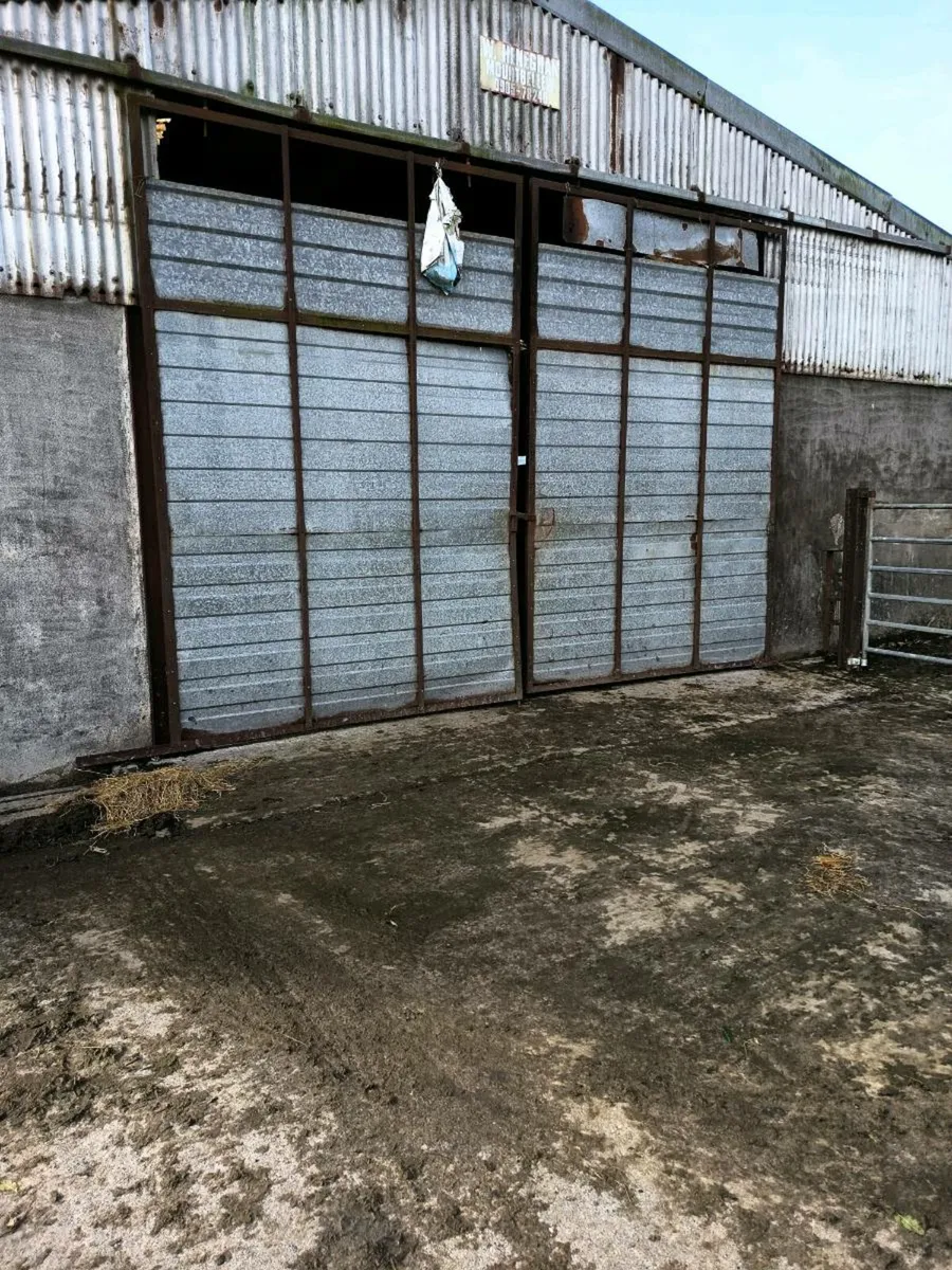 Shed sliding doors