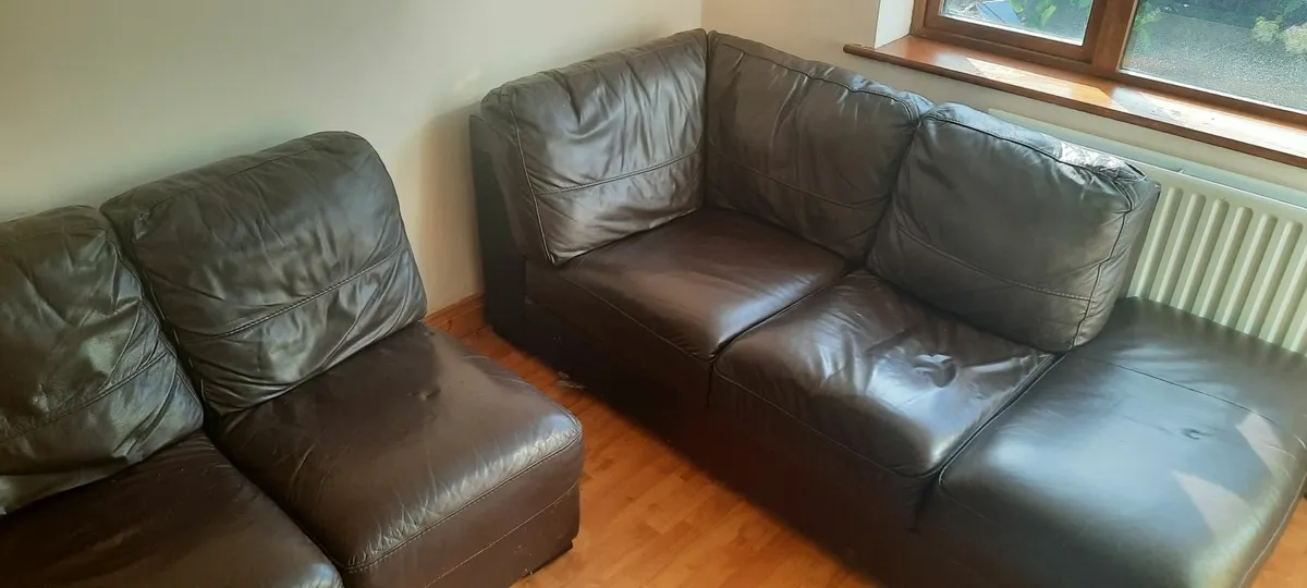 leather corner sofa - Image 2