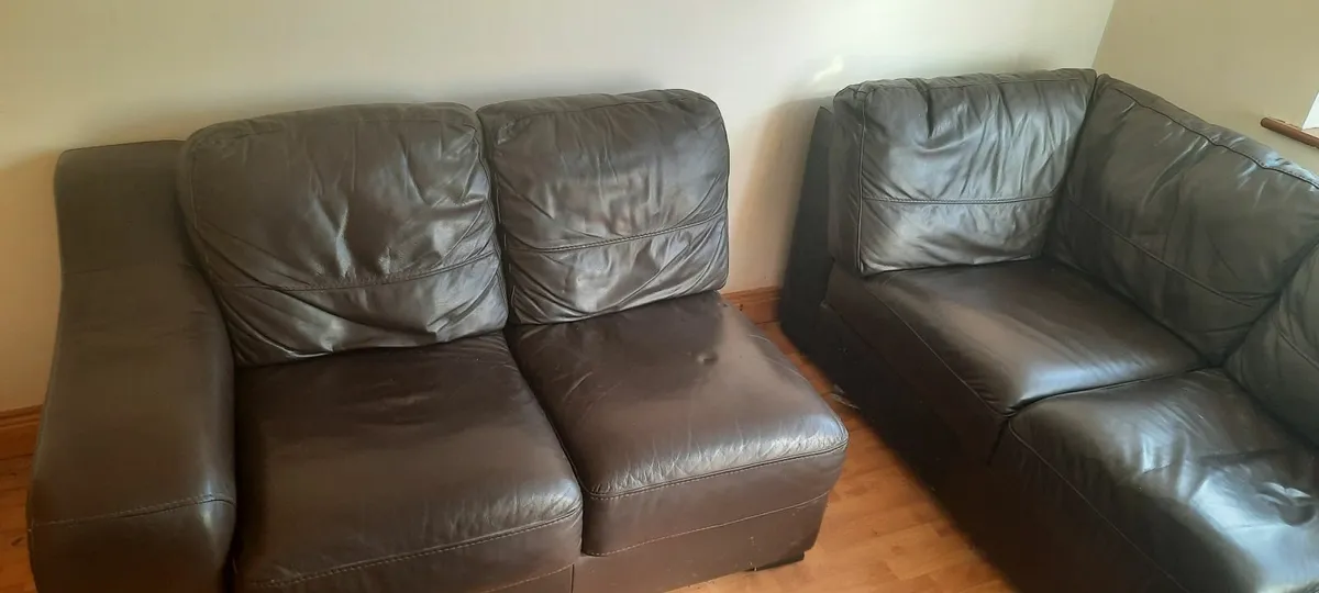 leather corner sofa - Image 4