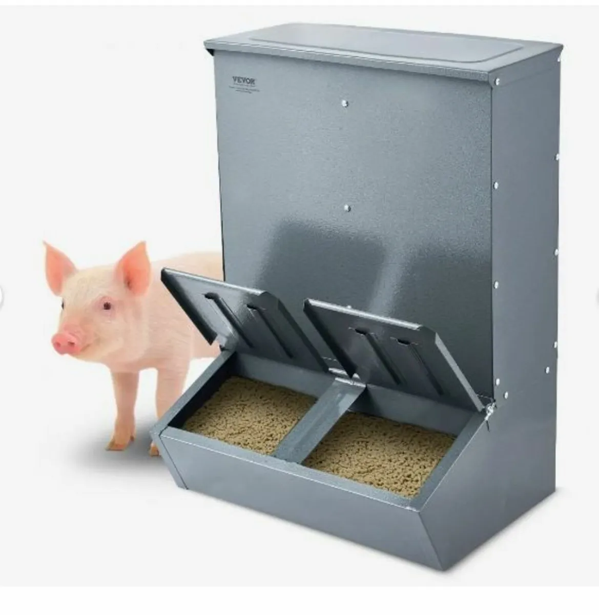 Hog Feeder, 3.7 Bushel Capacity - Image 1