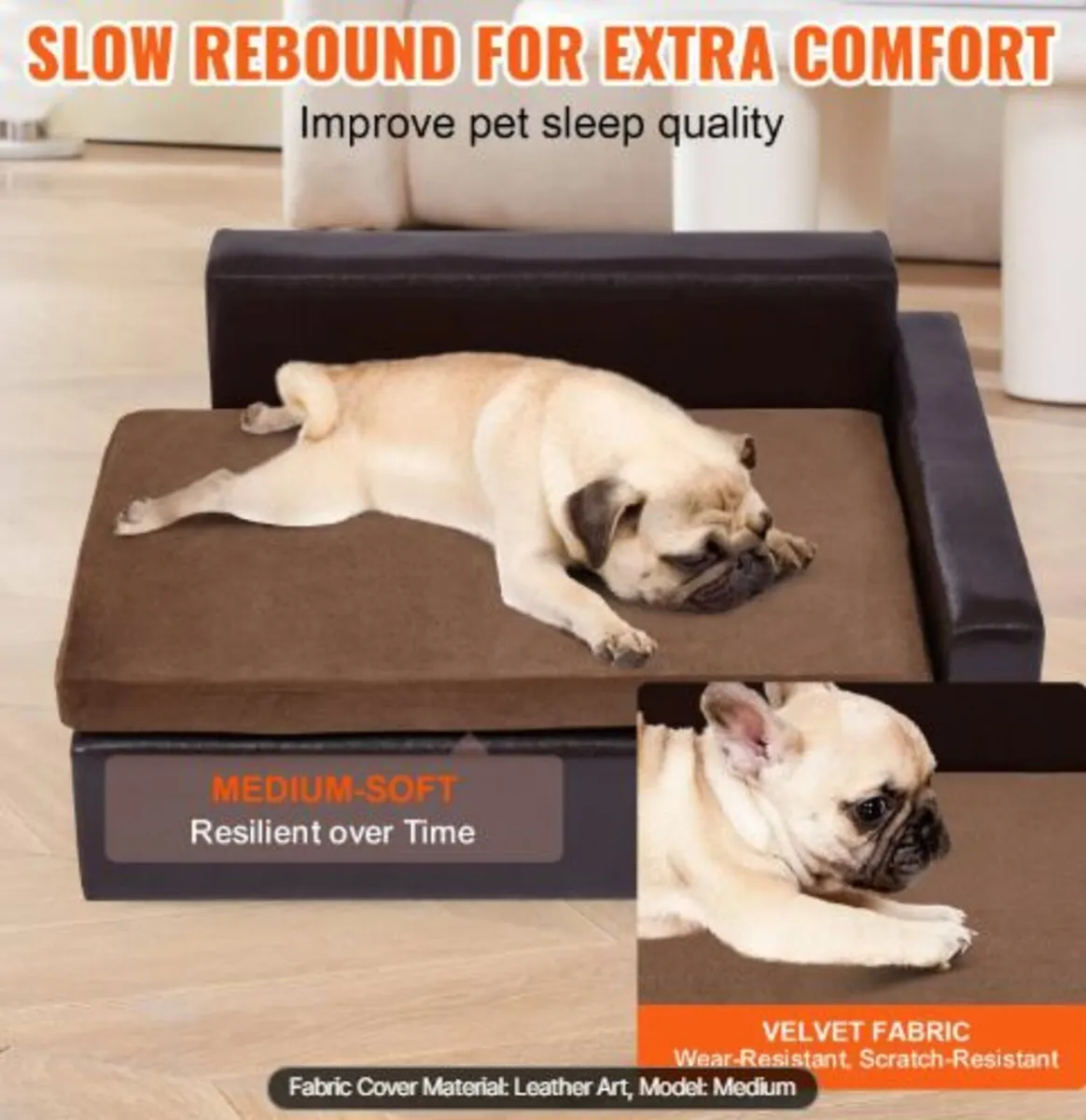 Pet Sofa, Dog Couch for Medium-Sized Dogs and Cat - Image 2