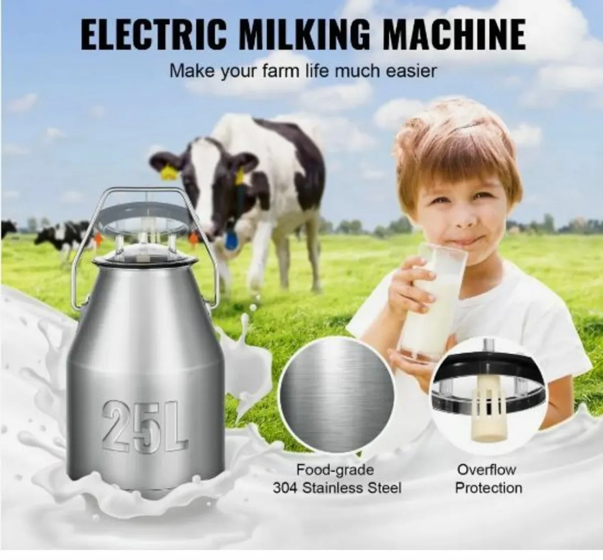 Electric Cow Milking Machine Milking - Image 3