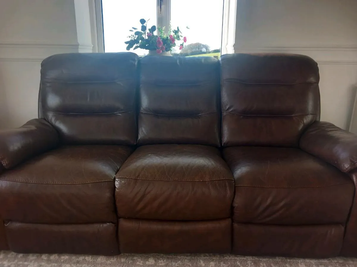 3 seater leather couch from ez living