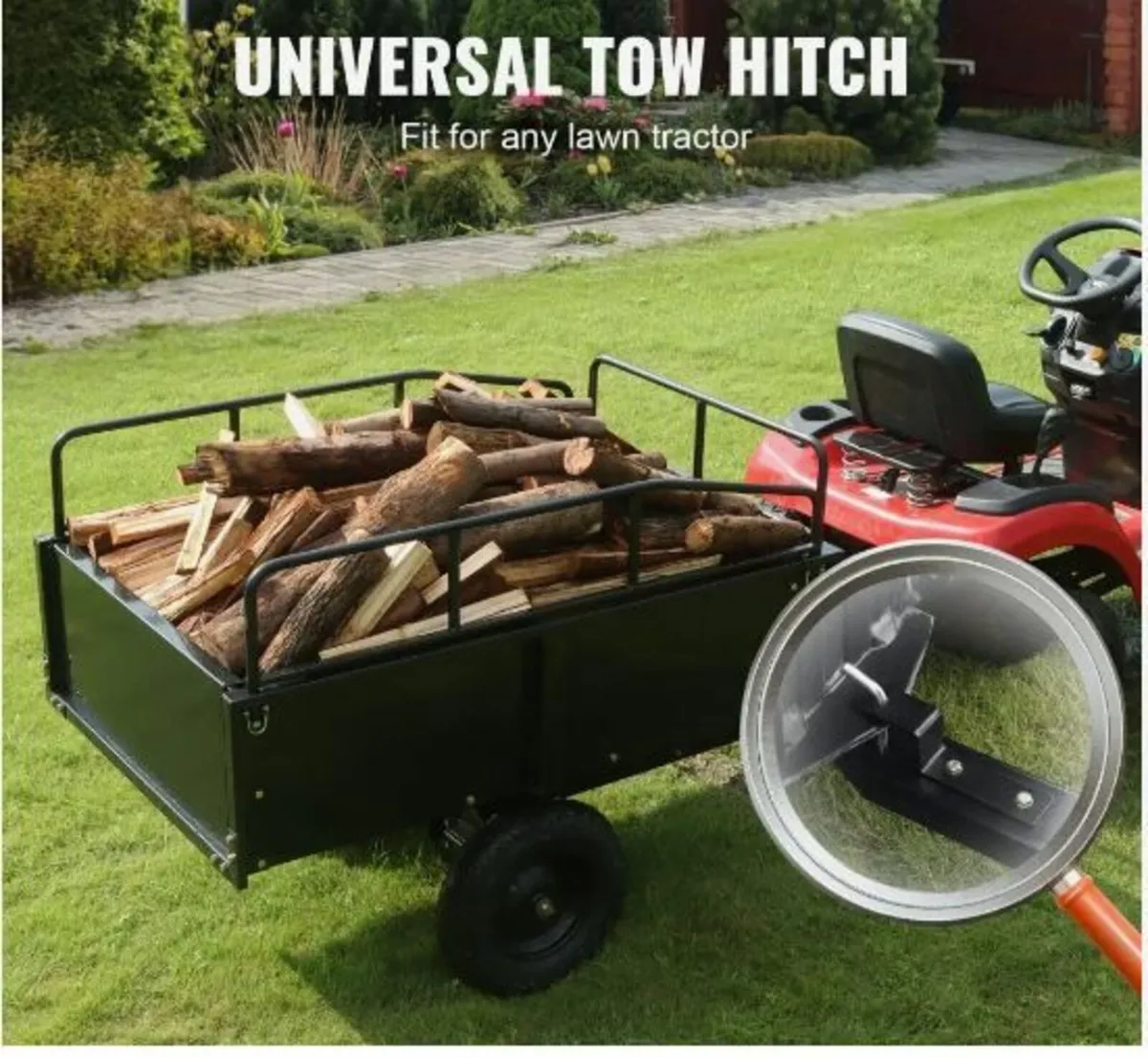Heavy Duty ATV Trailer Steel Dump Cart - Image 2