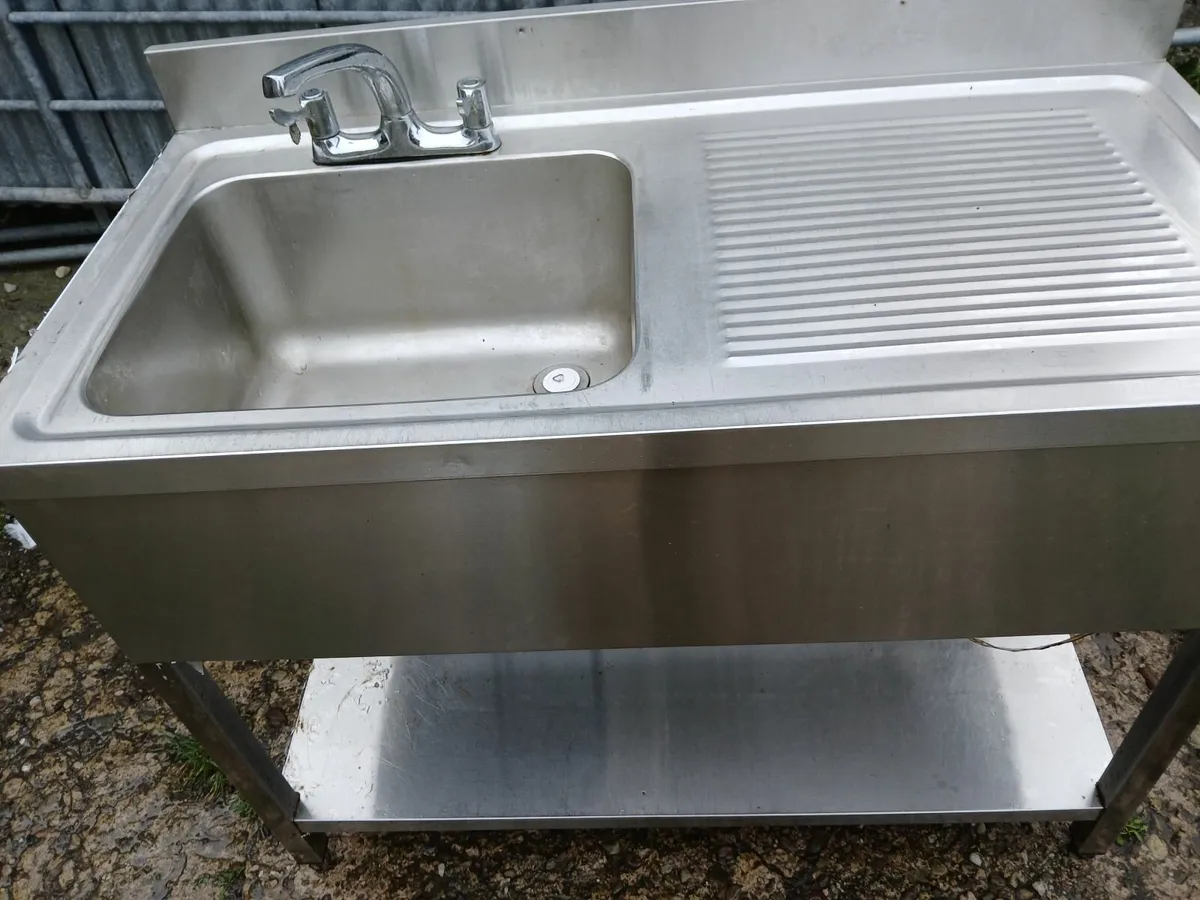 Staneless steel cabbinet sink unit complete - Image 1