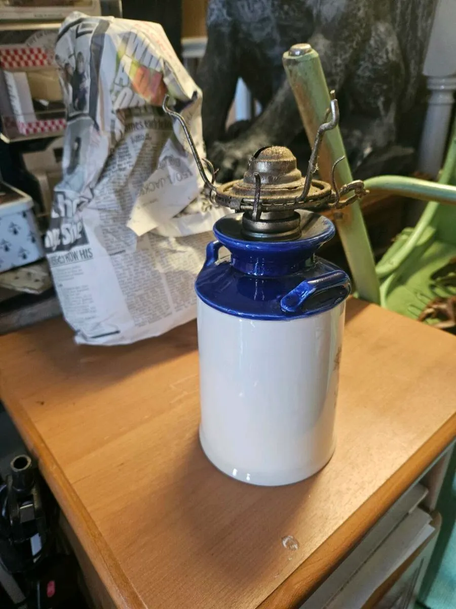 Vintage Ceramic Oil Lamp Base - Image 4