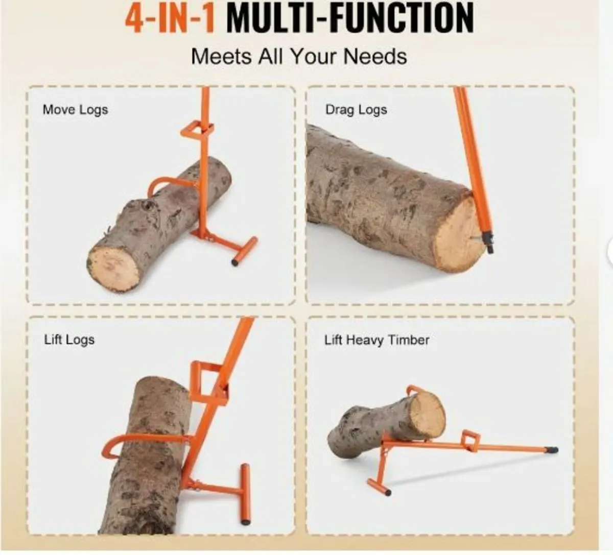 Timberjack, 46.5 in, 4 in 1 Heavy Duty - Image 2