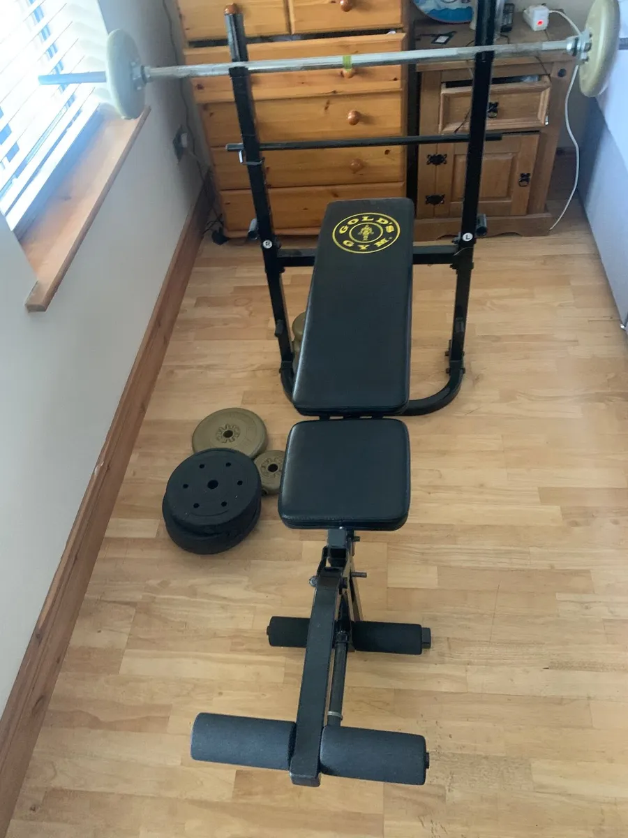 Bench press and weights - Image 3