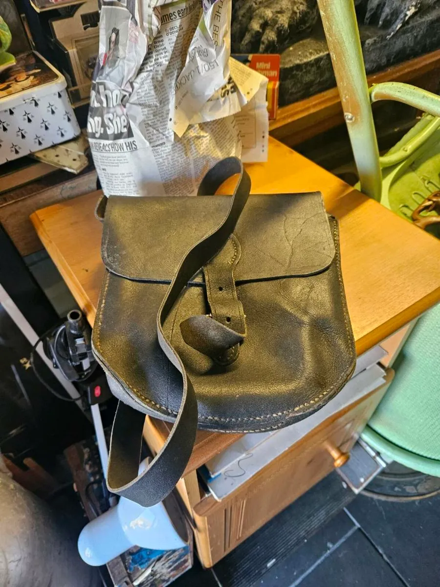 Vintage Leather Bread Mans Bag - Image 4
