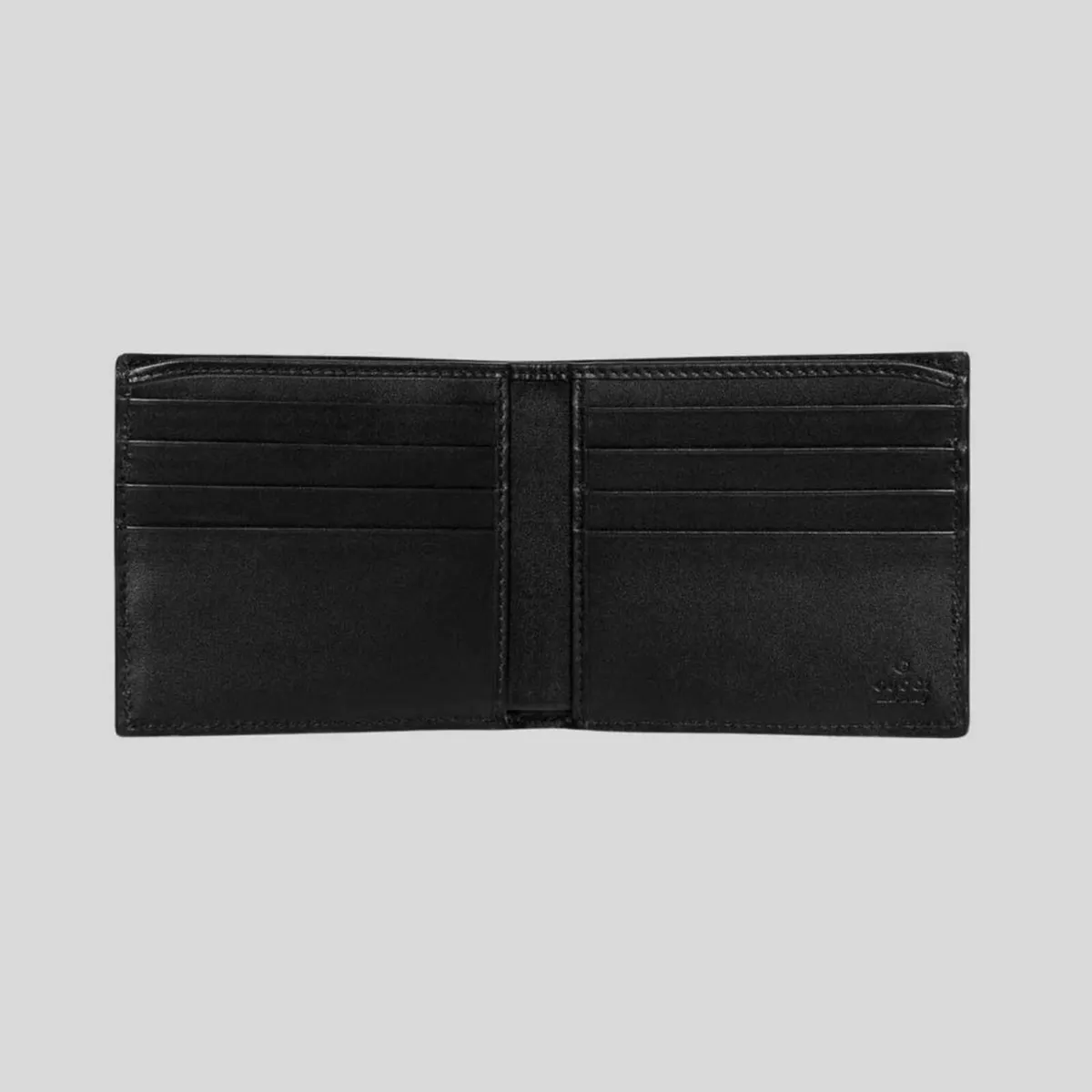 Gucci Double GG Signature Logo & Black Wallet - Image 2