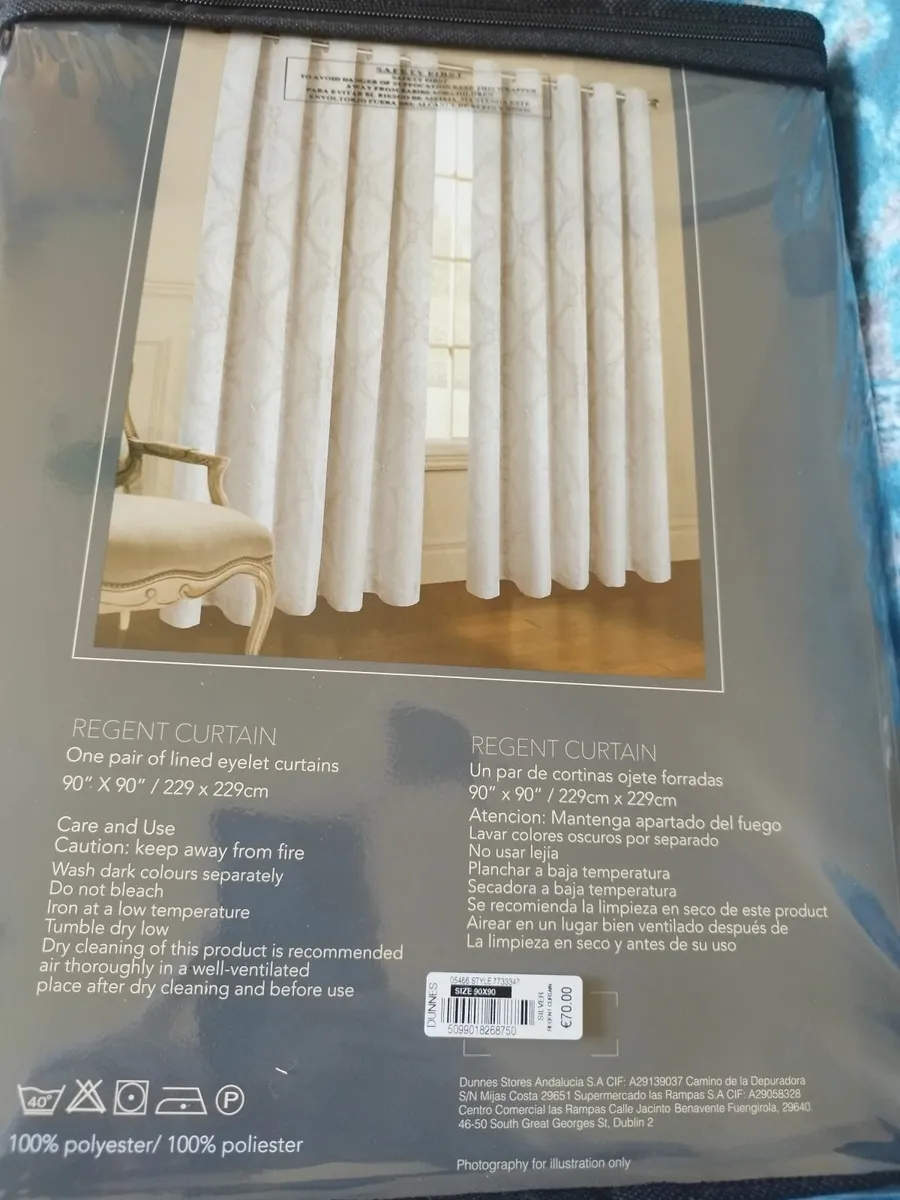 Fullt lined curtains - Image 2