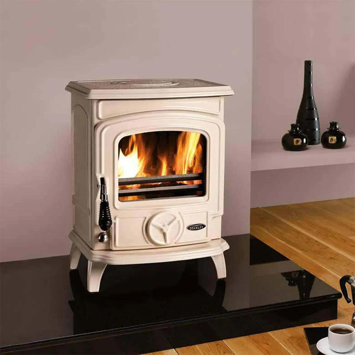 Stanley Oisín stove Cream Enamel solid fuel - Image 2