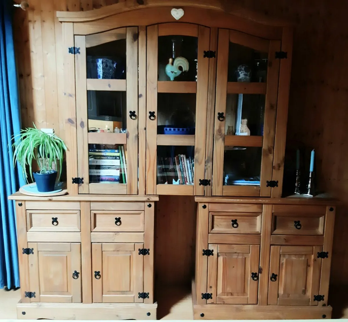 Mexican Pine Large Kitchen Dresser - Image 1