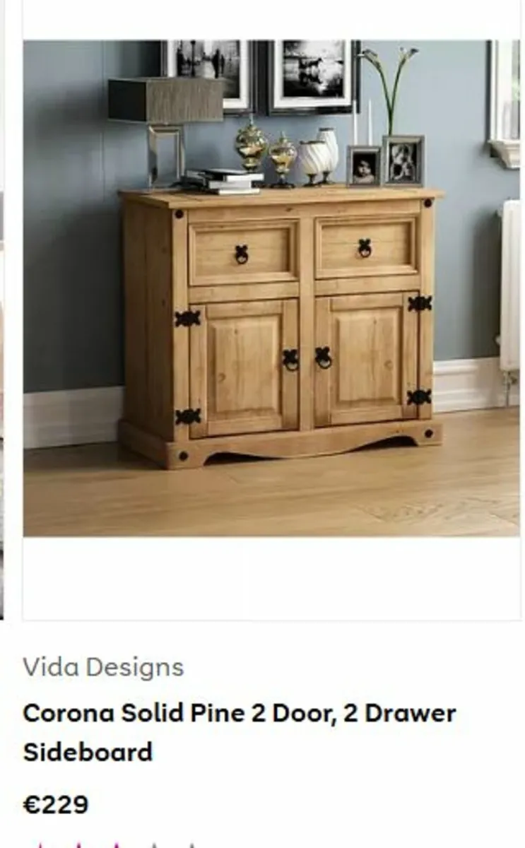 Mexican Pine Large Kitchen Dresser - Image 3
