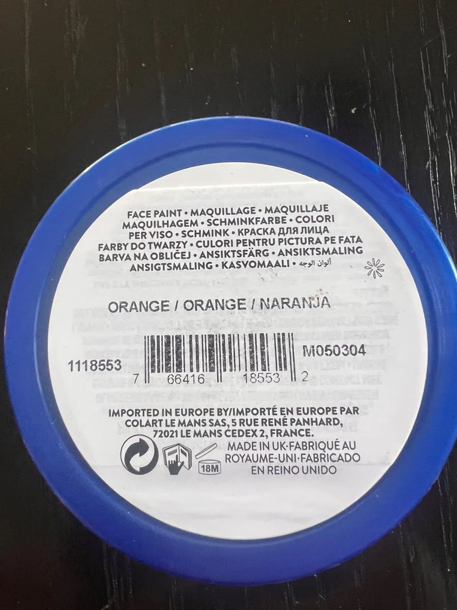 Snazaroo Orange Facepaint - Image 3
