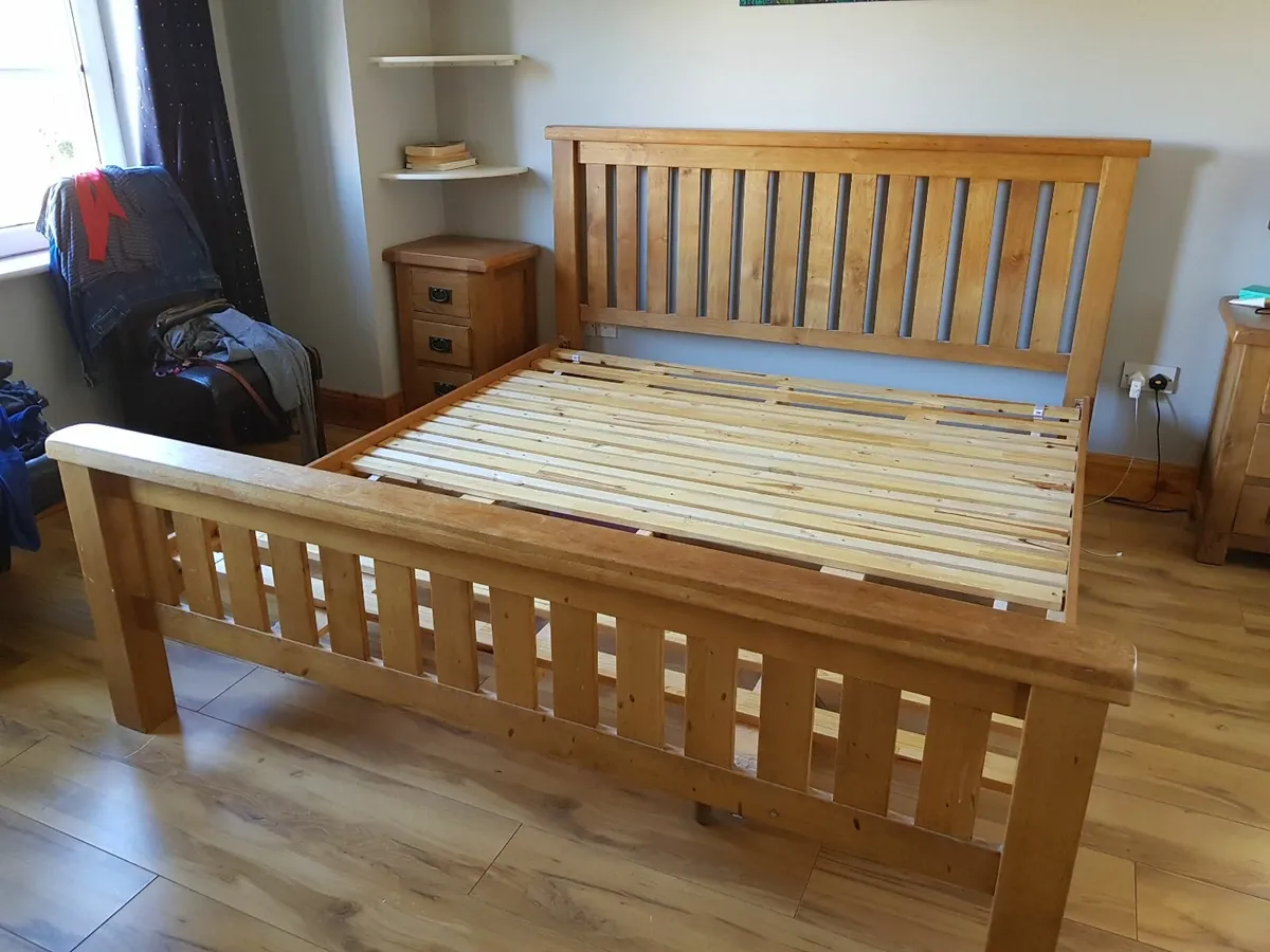 Solid Oak Bed Frame - Image 2