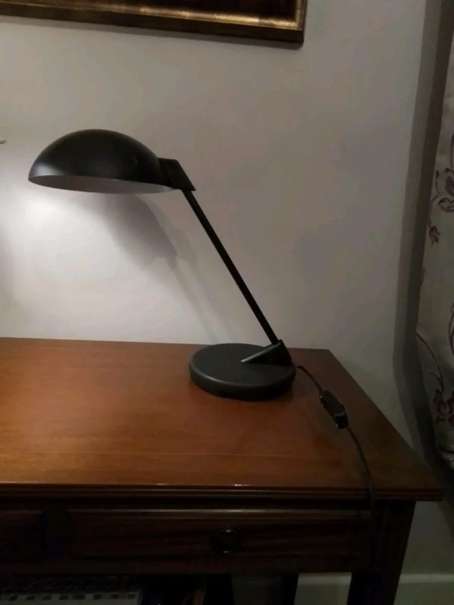 Angled black  desk lamp - Image 1