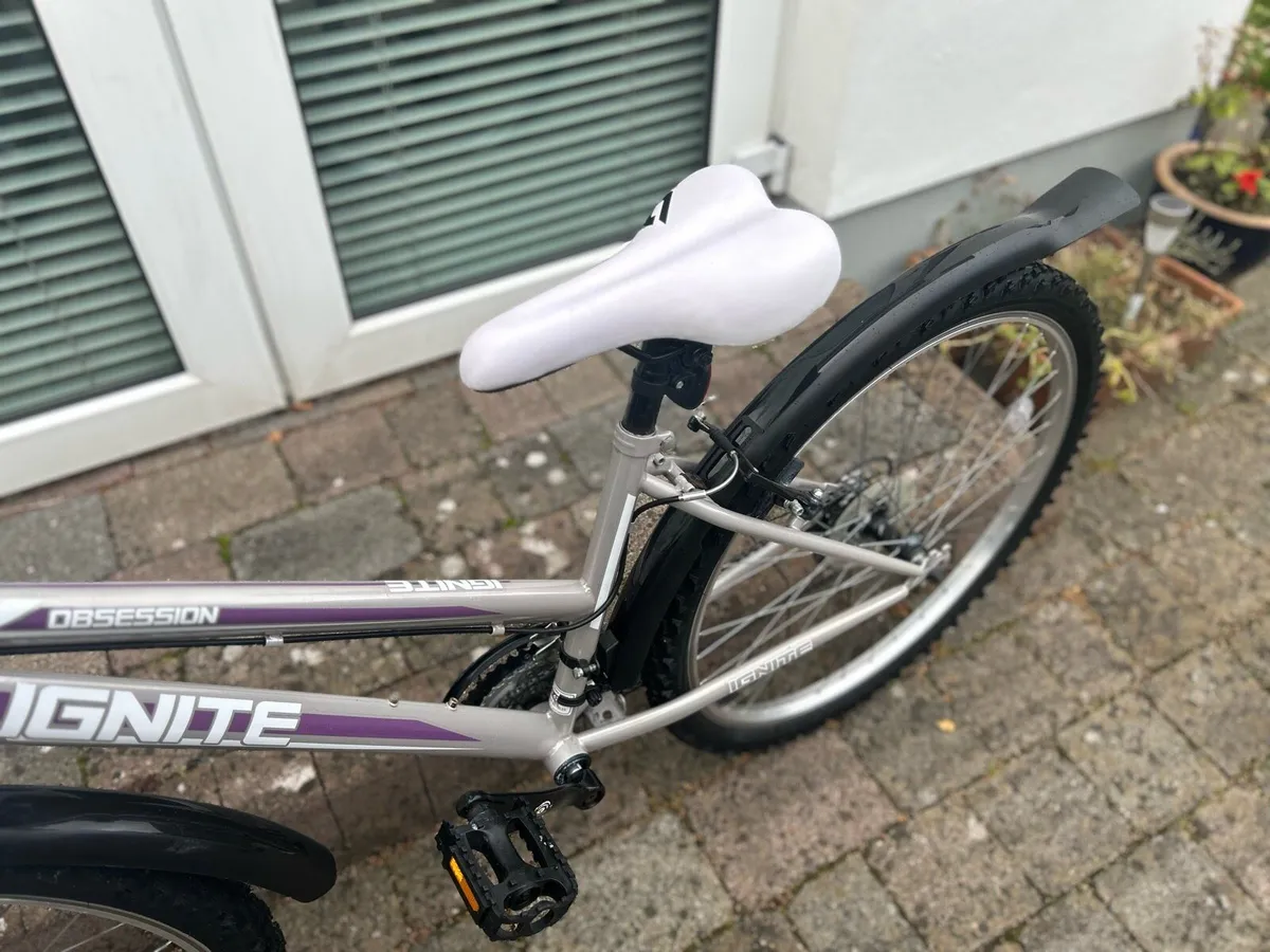 26-inch grey/purple bike for 10-14 year old girl - Image 4