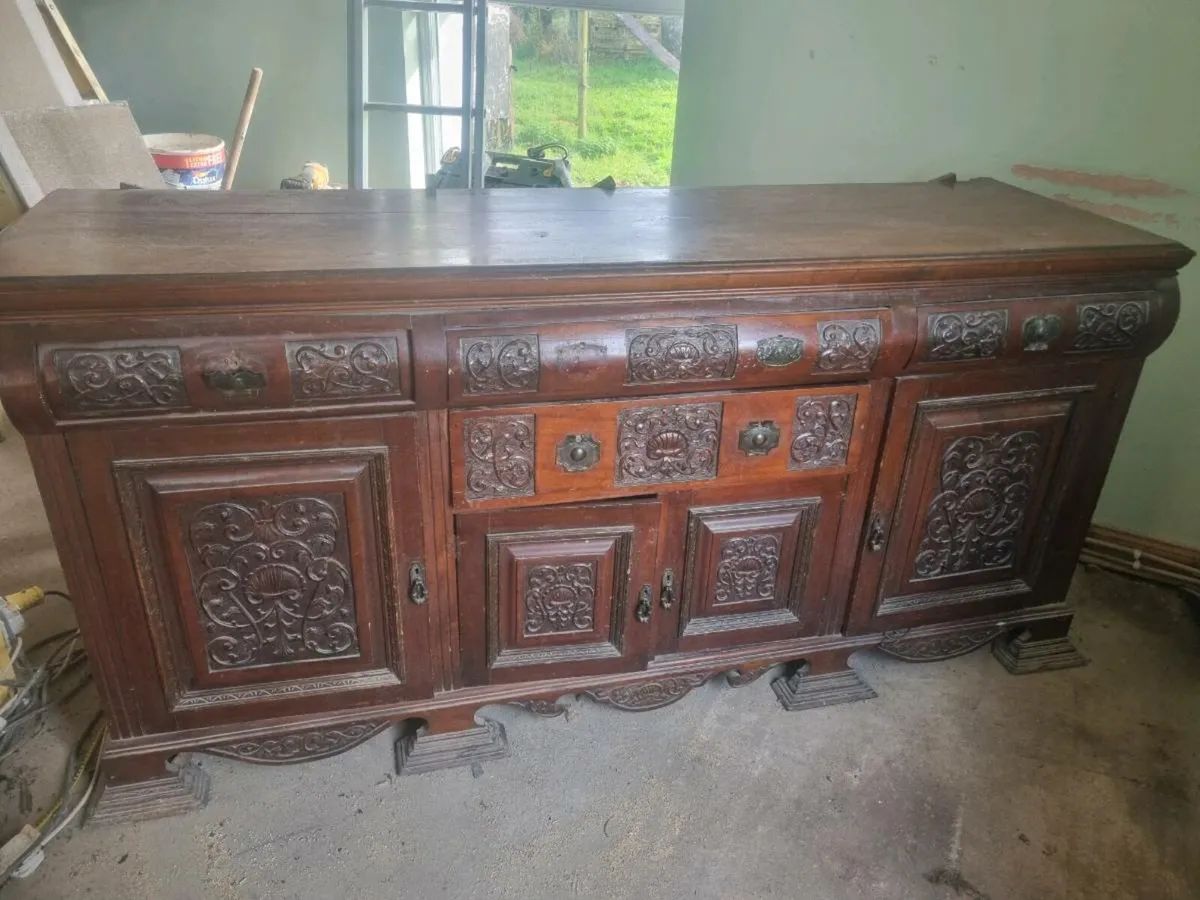 Antique Solid Wood Sideboard