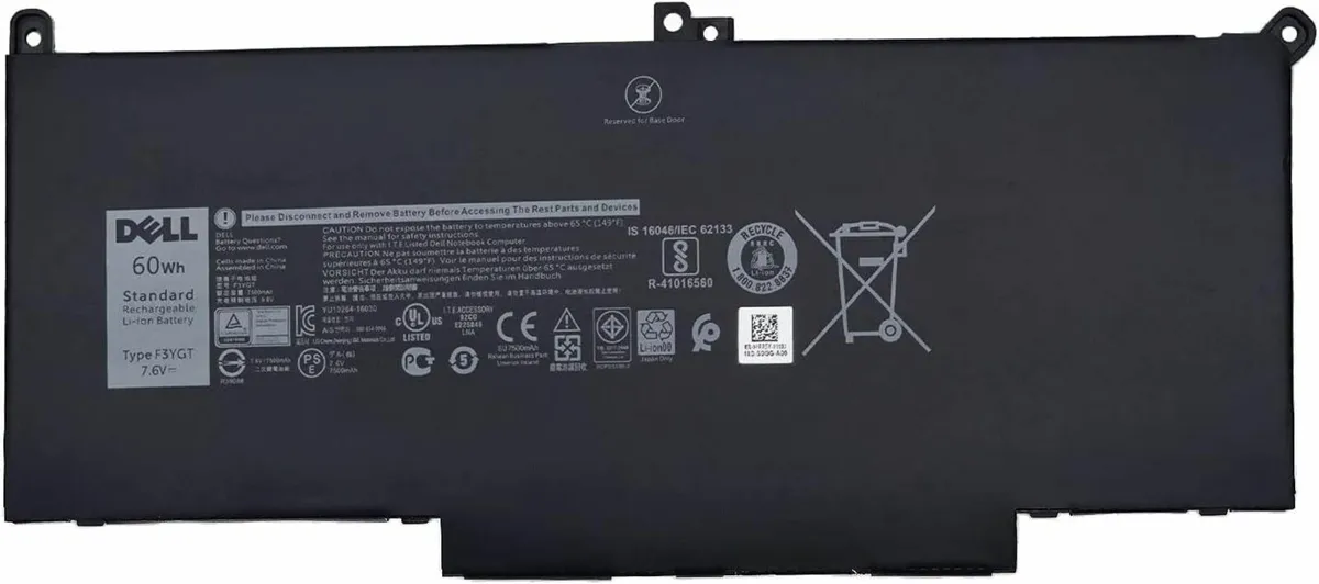 F3YGT Battery For Dell Latitude 12 7000 7280 7290 - Image 1