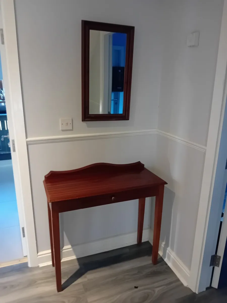 Hall Table & Mirror - Image 1