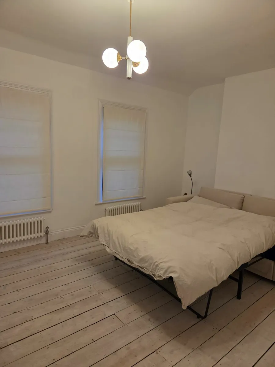 VIMLE 2-seat sofa-bed, Hallarp beige - Image 4