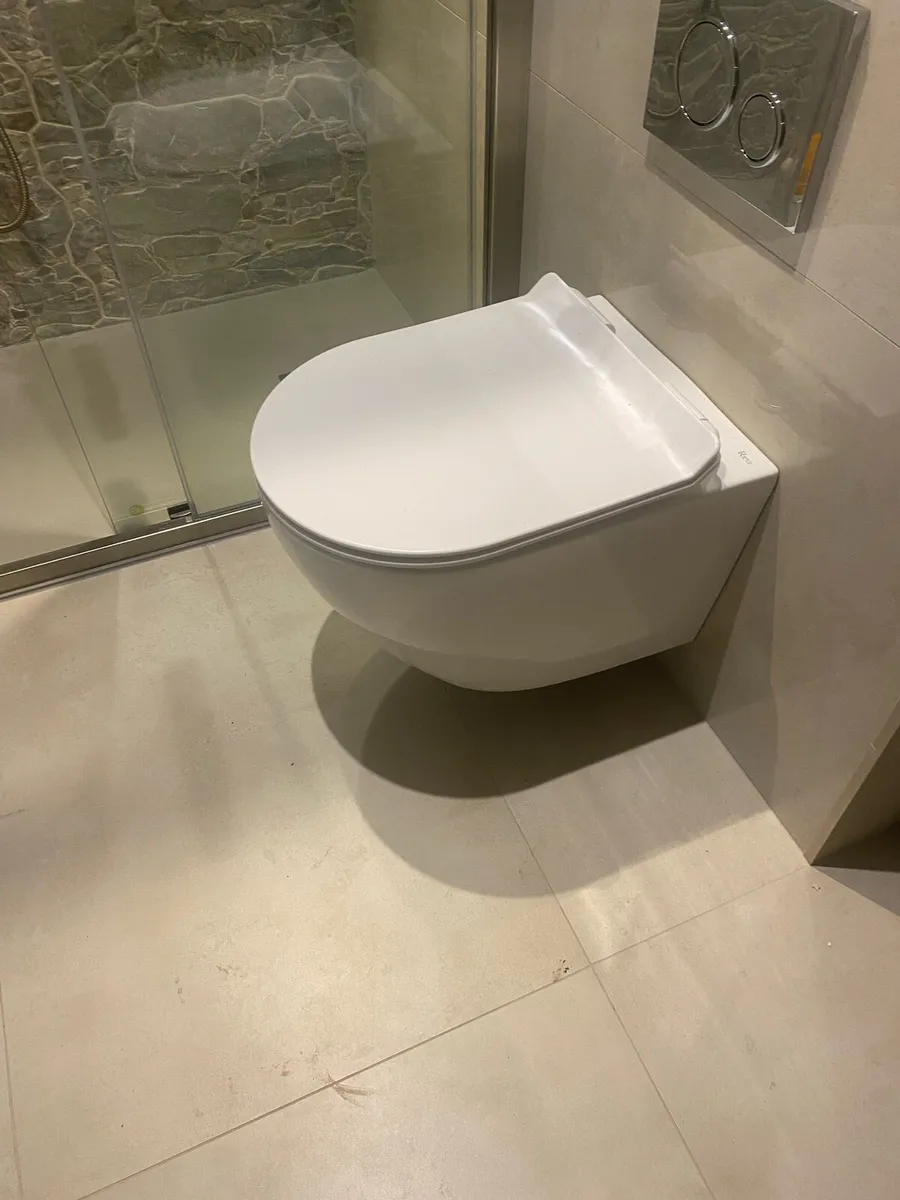 Wall hung toilet rea rimless with soft close seat - Image 4