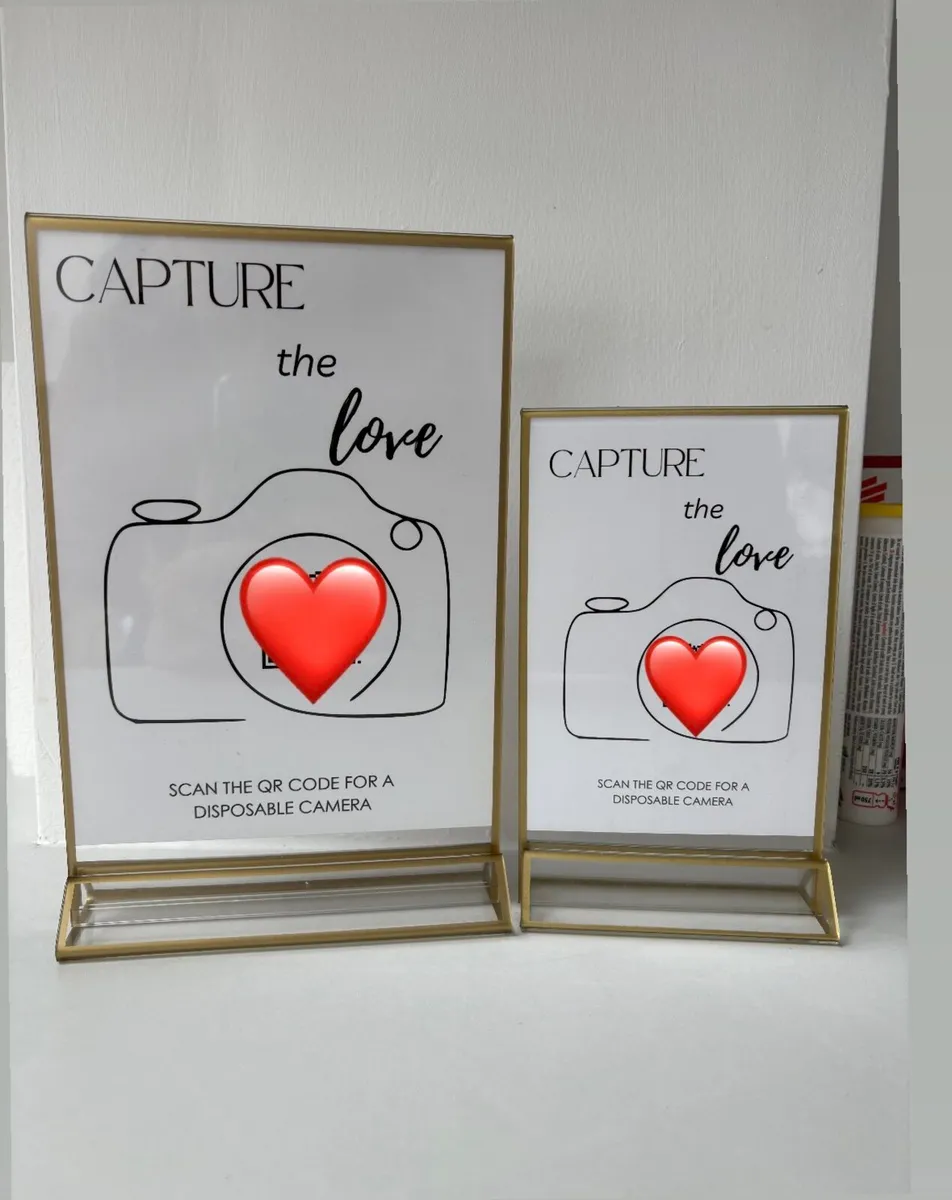 Wedding table numbers / frames