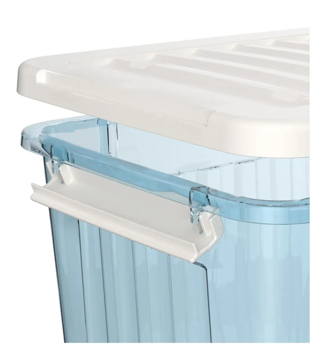 Wheeled Blue Storage Boxes x3 - Image 4