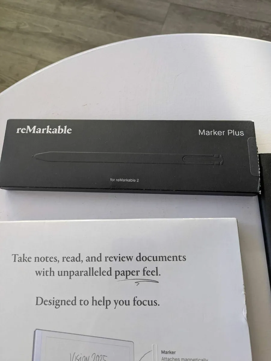 Sealed reMarkable 2 w/ Marker Plus & Leather Folio - Image 2
