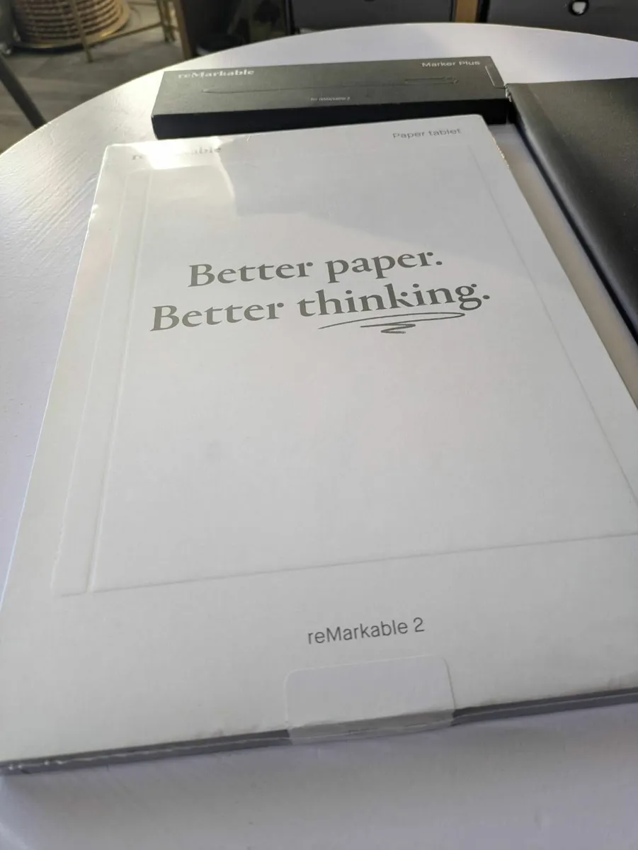 Sealed reMarkable 2 w/ Marker Plus & Leather Folio - Image 1