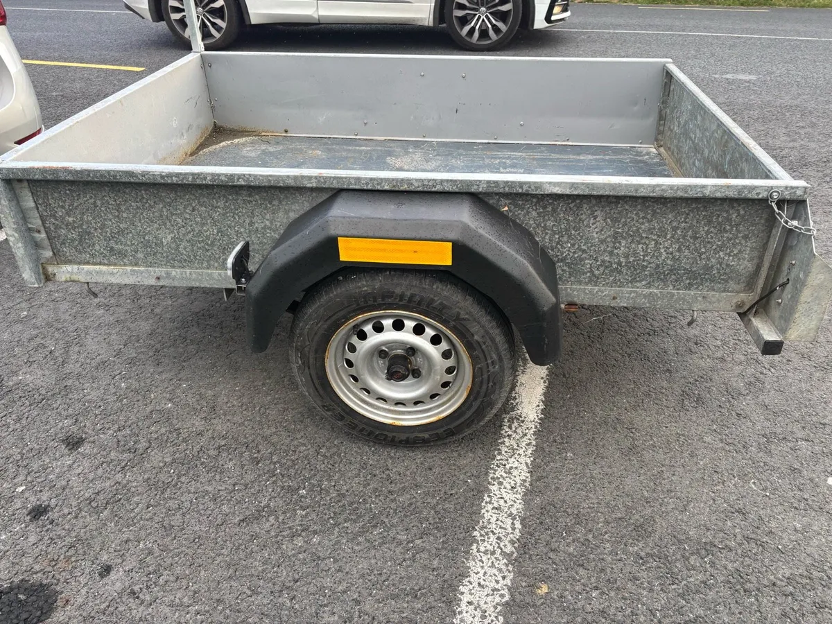 Galvanised 6 x 4 trailer with ladder rack - Image 2