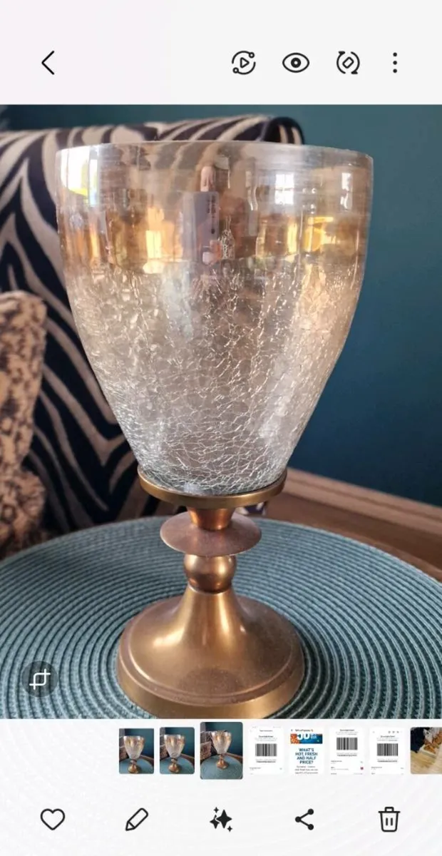 Gold candle holders - Image 2