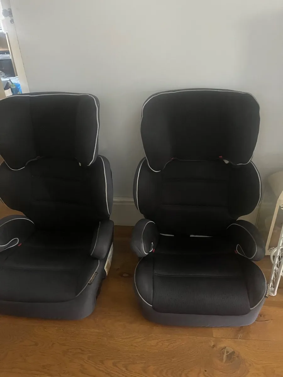 2 X Booster car seats with high back - Image 2
