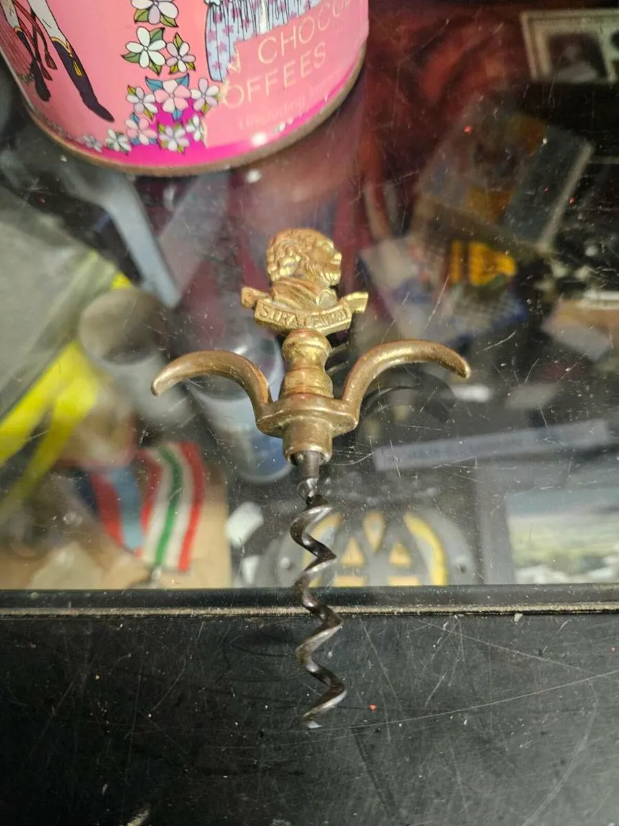 Vintage Brass Corkscrew - Image 1
