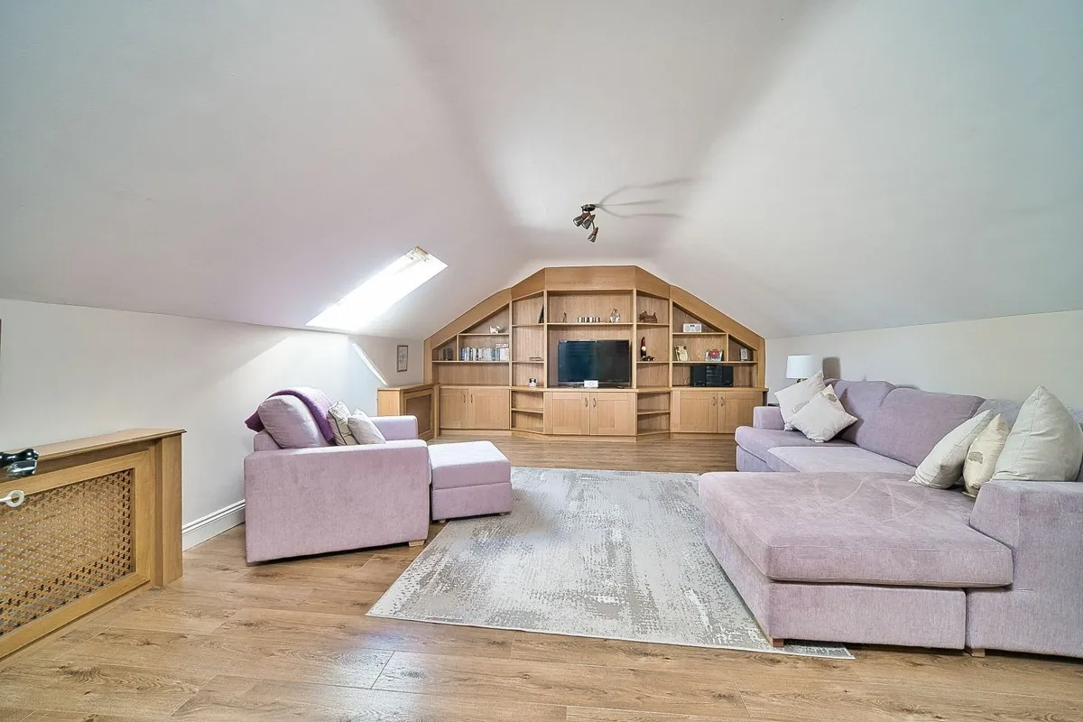 L Shaped Couch With Matching Cuddle Chair & Stool - Image 1
