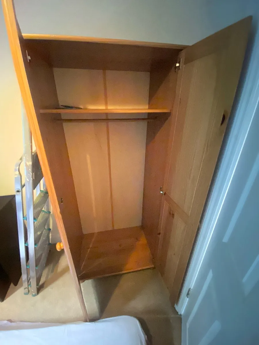 Pine wooden wardrobe - Image 2