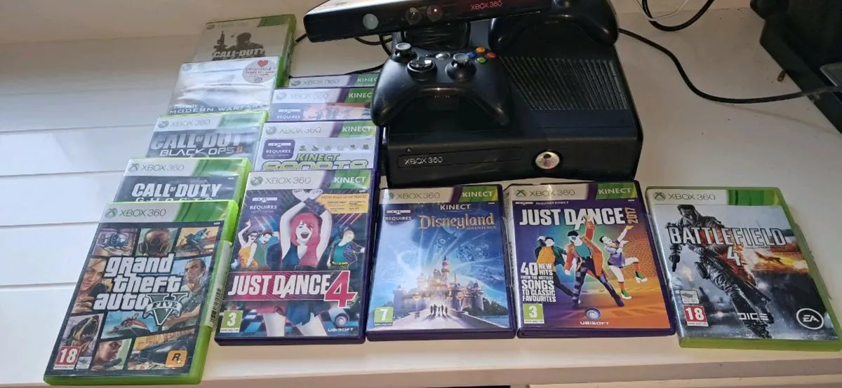 Xbox  360 + kinnect