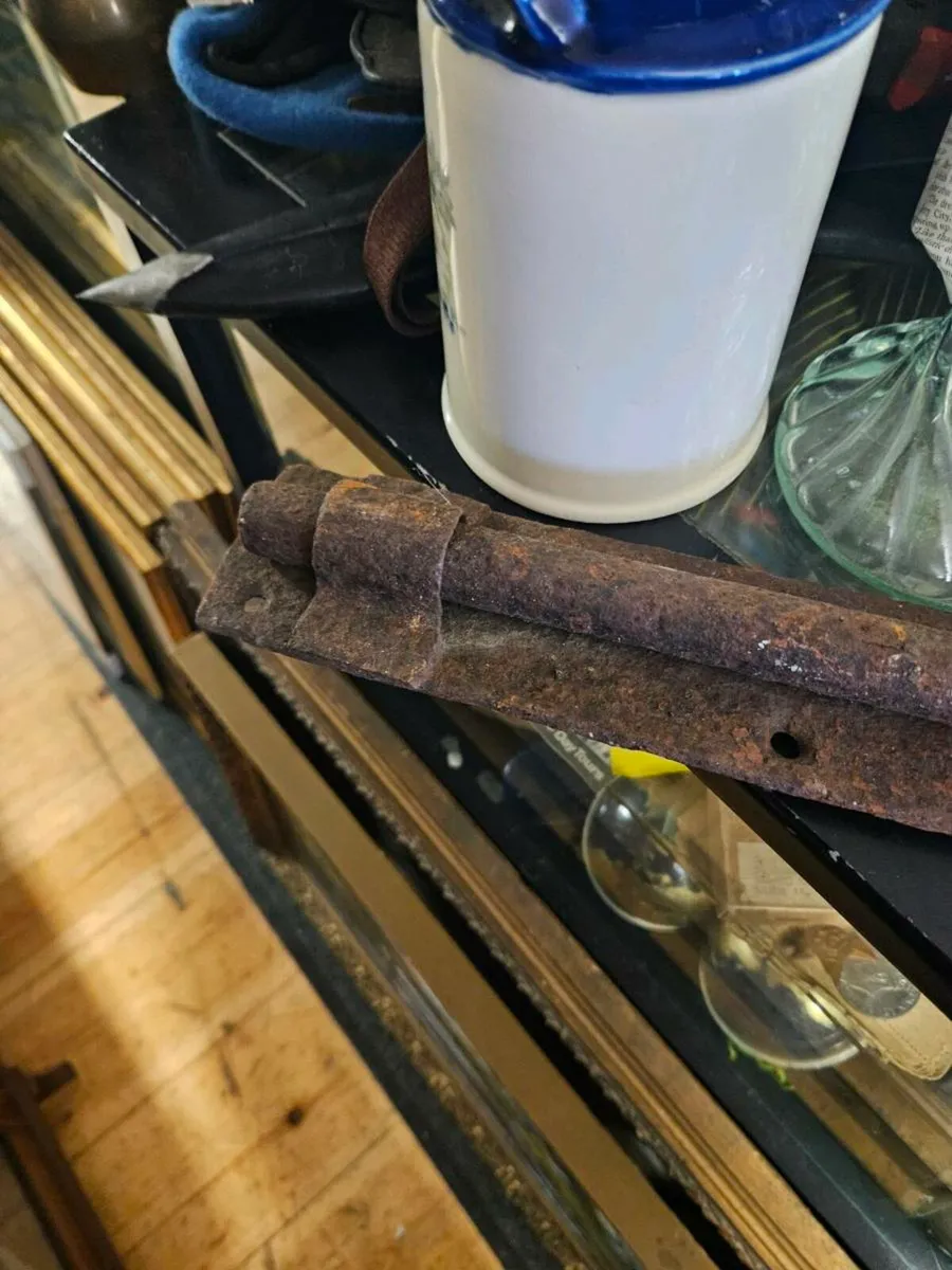 Vintage Cast Iron Door Bolt - Image 3