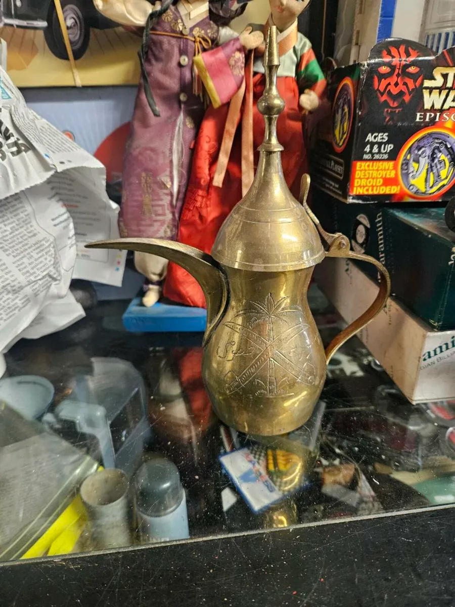 Vintage Brass Tea Pot - Image 2
