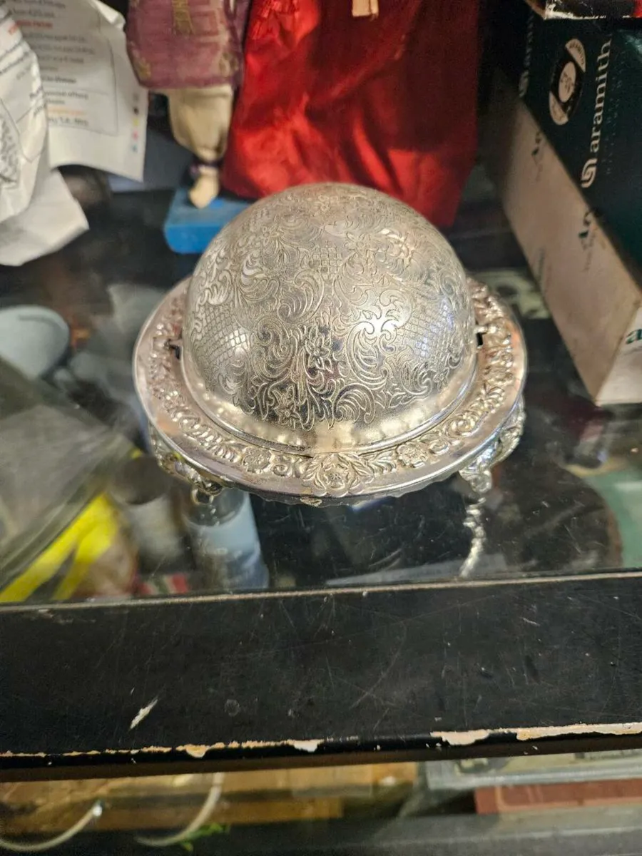 Vintage Silver Plated Dish - Image 1