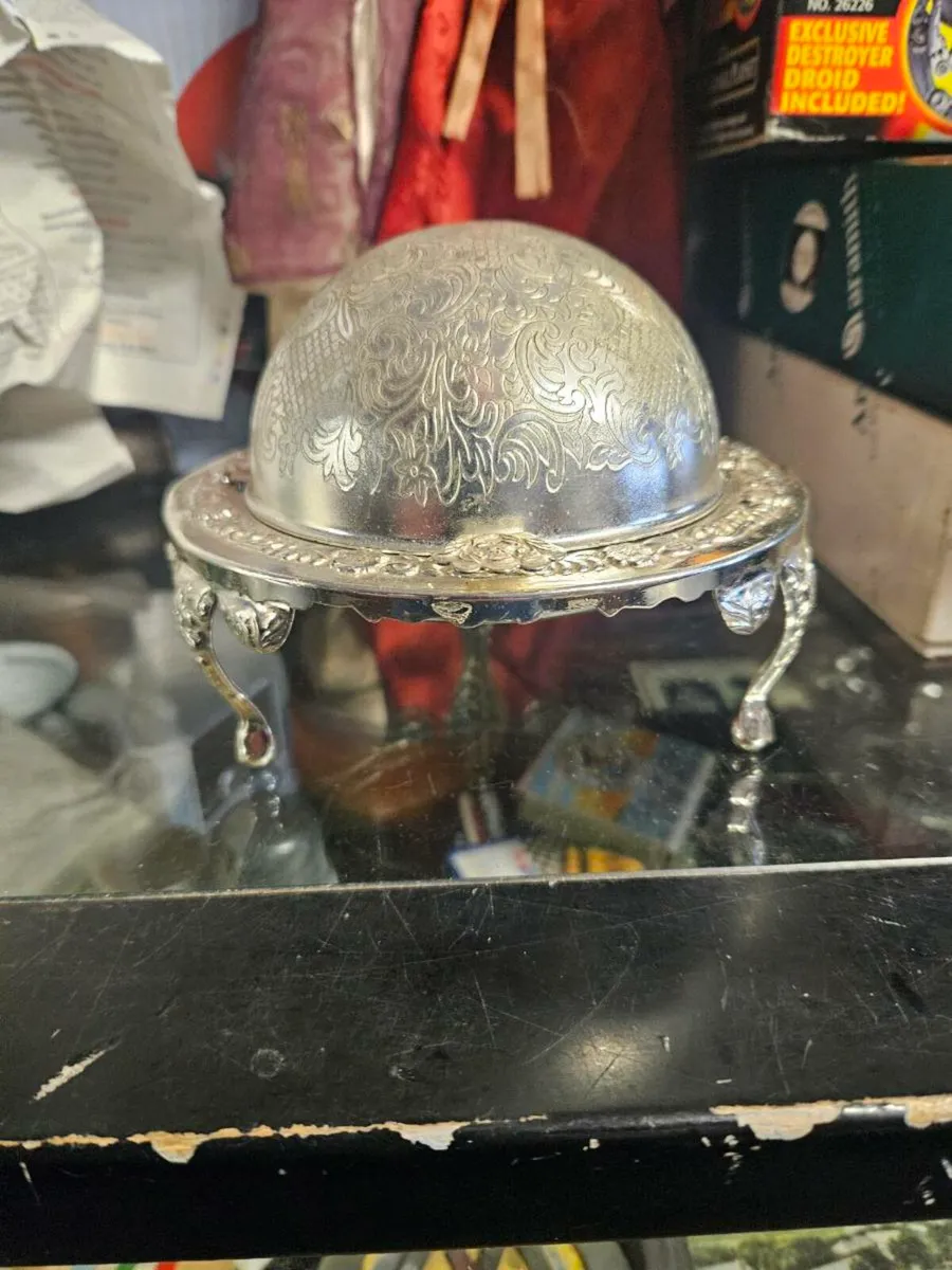 Vintage Silver Plated Dish - Image 2
