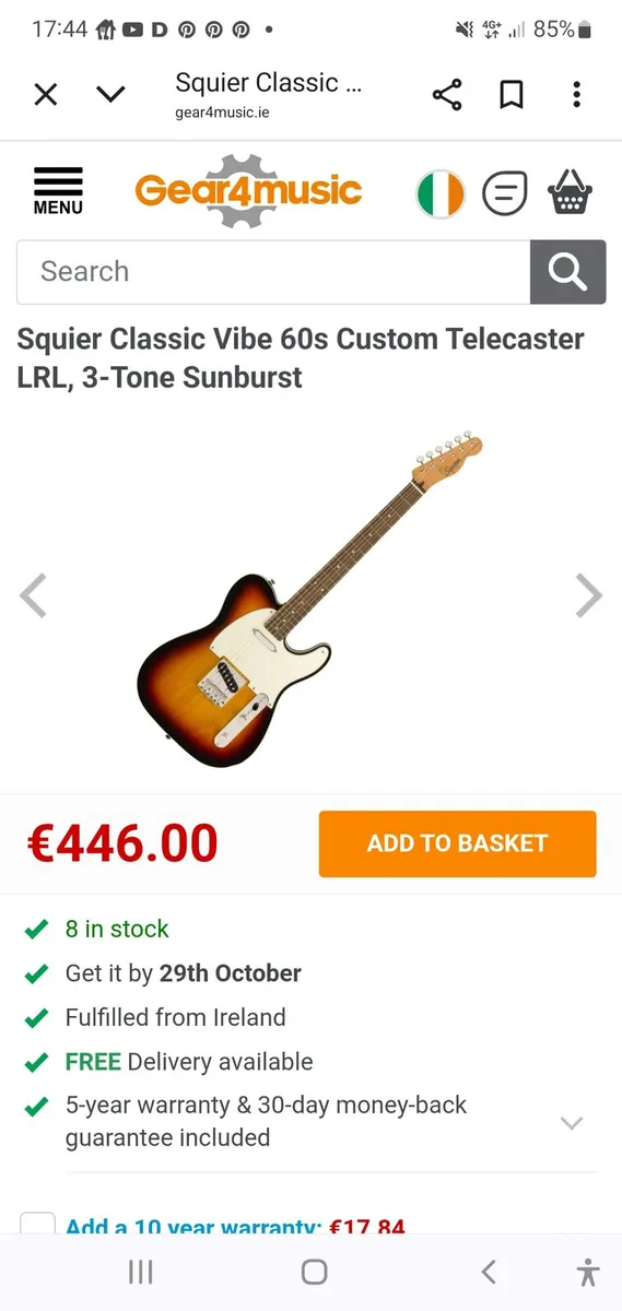 Fender squire custom tele - Image 2