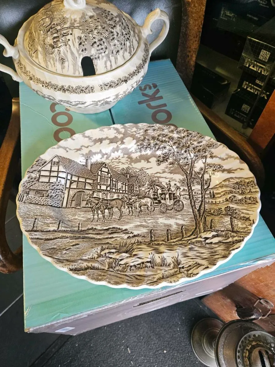 Vintage Staffordshire Platter Plate - Image 1
