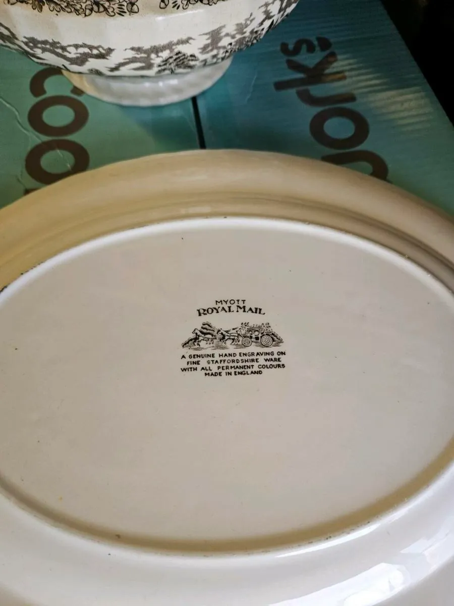 Vintage Staffordshire Platter Plate - Image 3