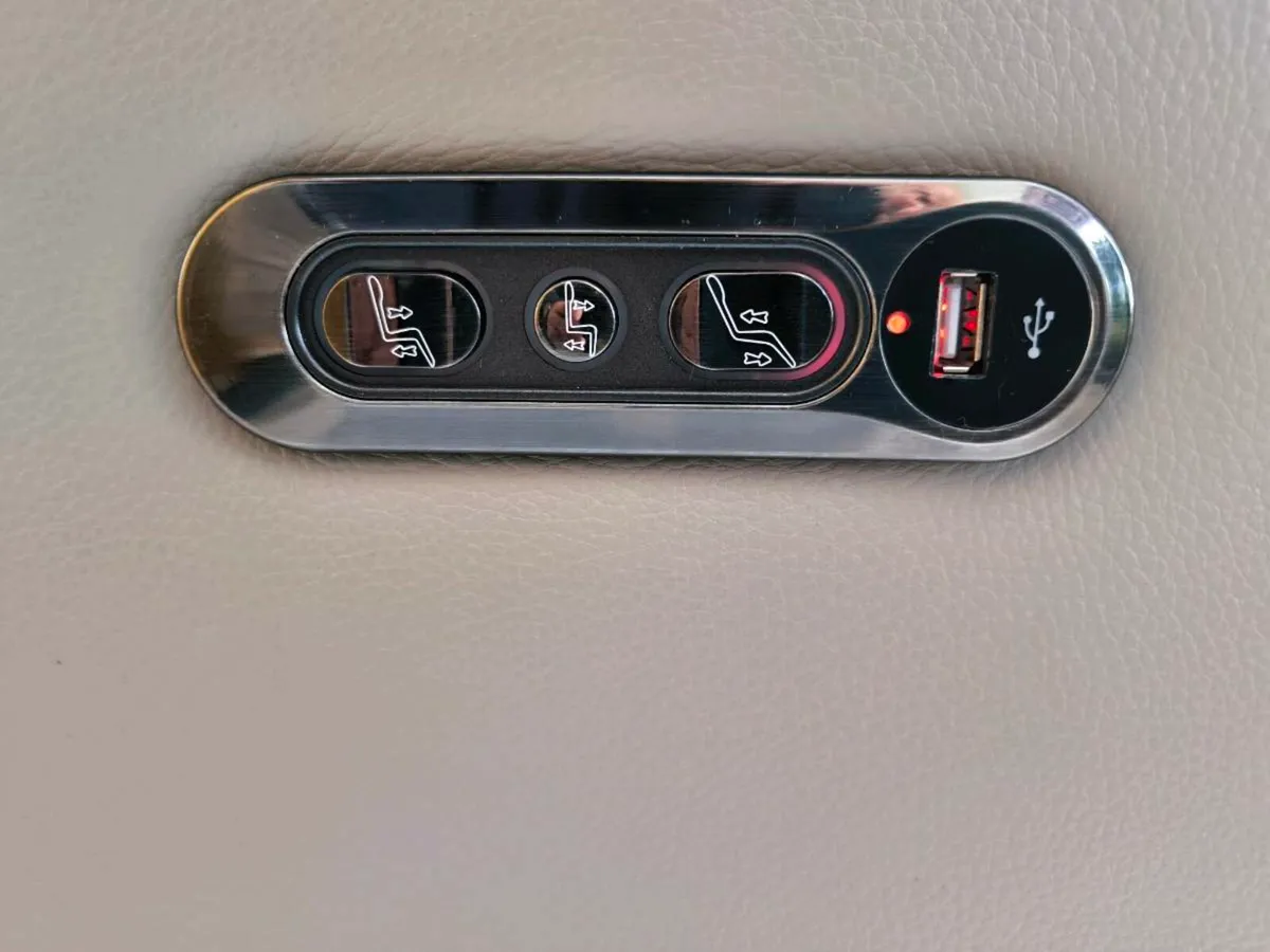 2 Leather light grey power recliner Seater Sofa - Image 2