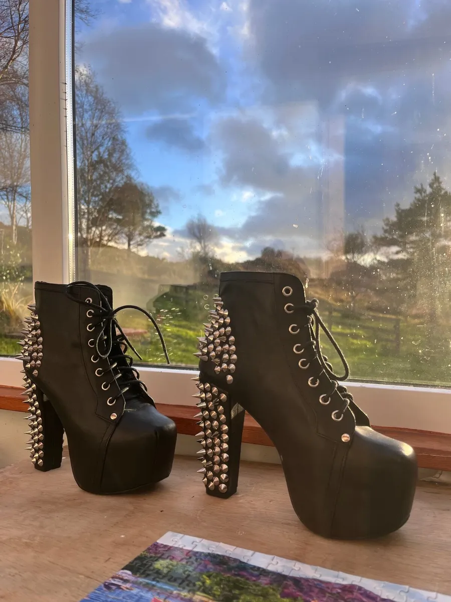 Jeffrey Campbell spiked boots - Image 4