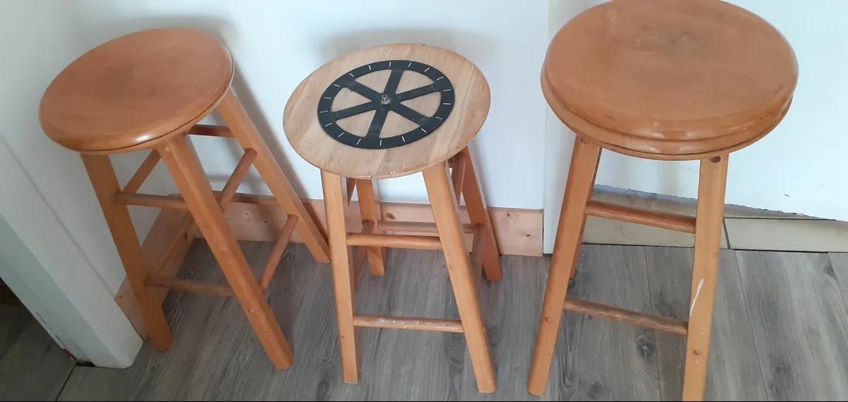 Stool - Wooden - Image 2