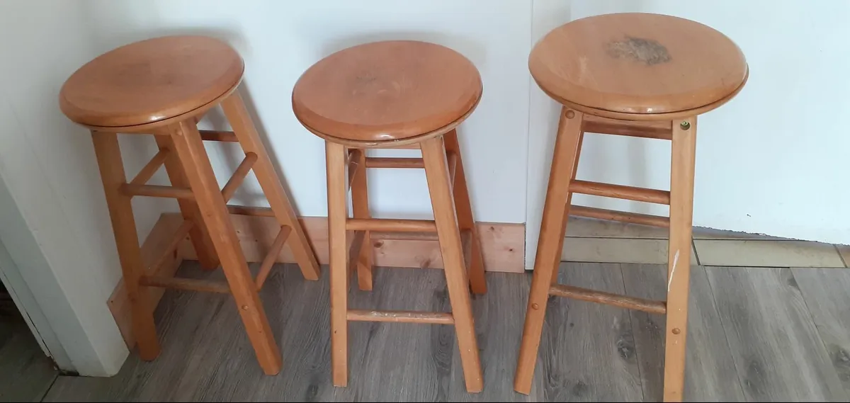 Stool - Wooden - Image 1