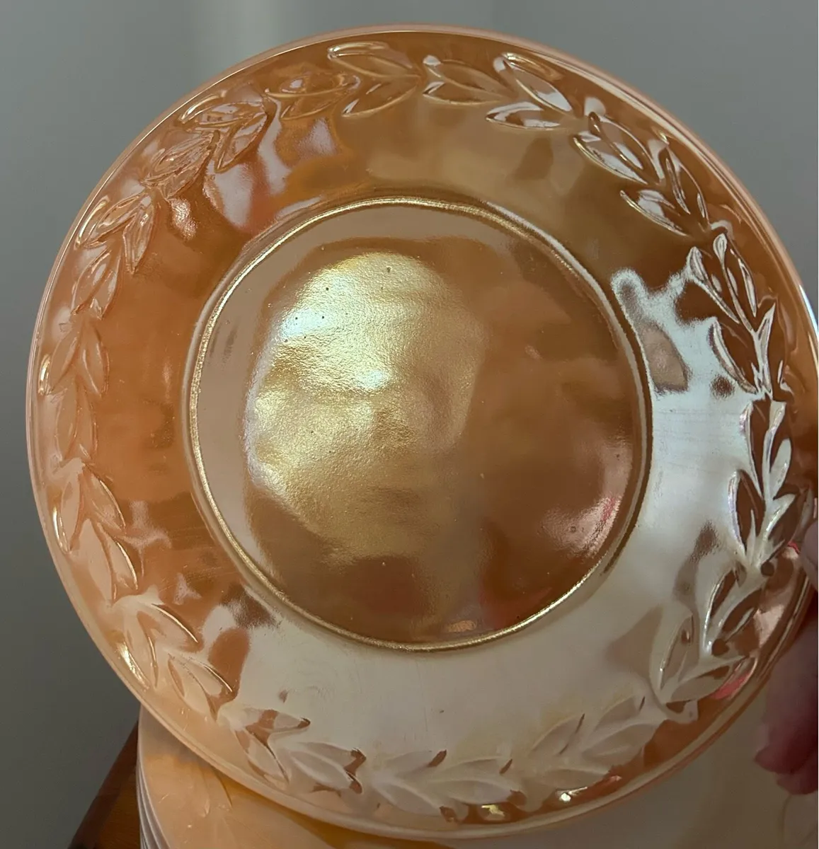 FireKing Tableware-Vintage Peach Lustre - Image 3